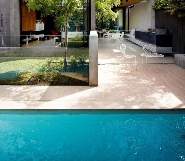 modern patio deck design pool deck flooring travertine tile