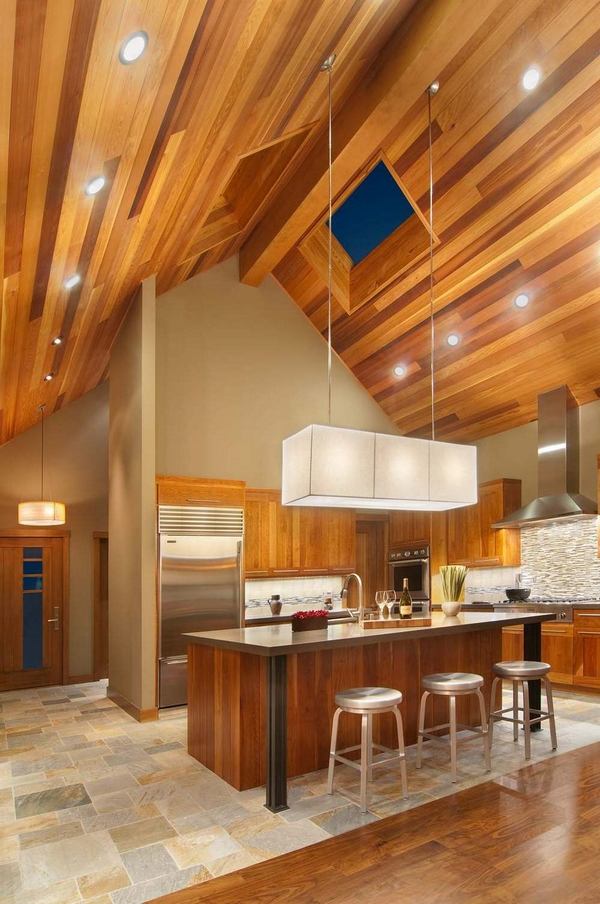 Vaulted Ceiling Lighting Ideas Creative Solutions - Lighting Over Kitchen Island With Vaulted Ceiling