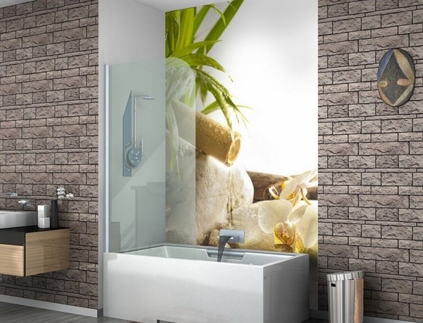 Bathroom ideas decor bamboo fountain photo wallpaper
