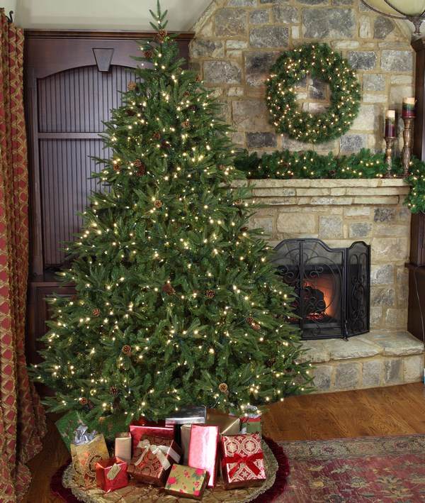 Christmas decoration ideas christmas tree fireplace decoration wreath garland