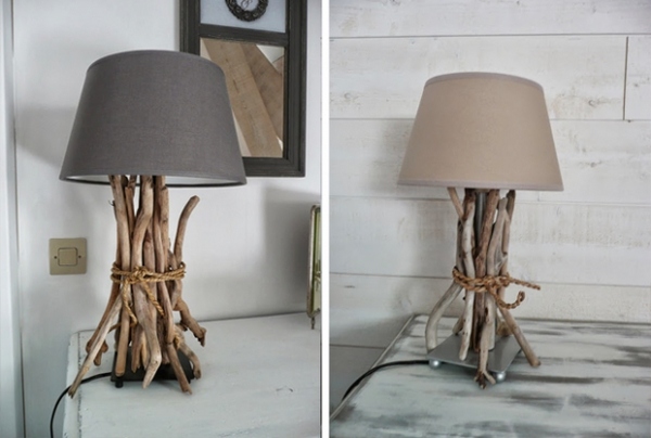 before after lamp driftwood