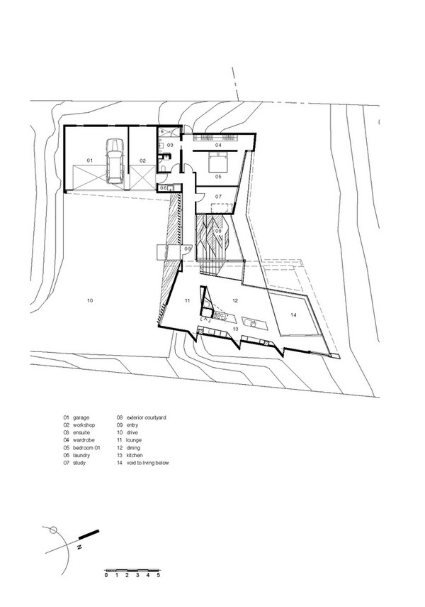 Hollway-House-by-Daniel-Marshall-Architects-ground floor plan text