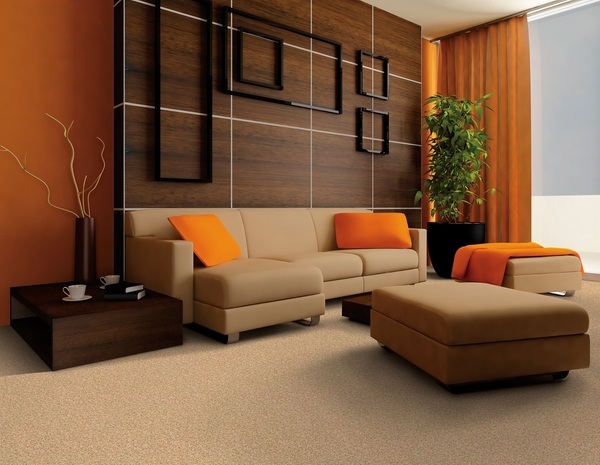 Living Room Design Ideas In Brown And