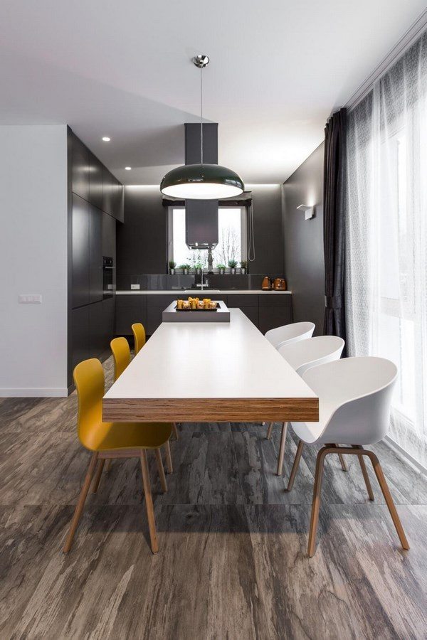 Pavilny-Residence by YCL Studio-minimalist-black-and-white-interior-design kitchen area