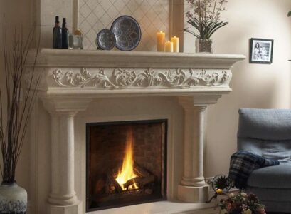 atylish-fireplace-mantel-decor-candles-flowers-elegant-living-room-interior-design