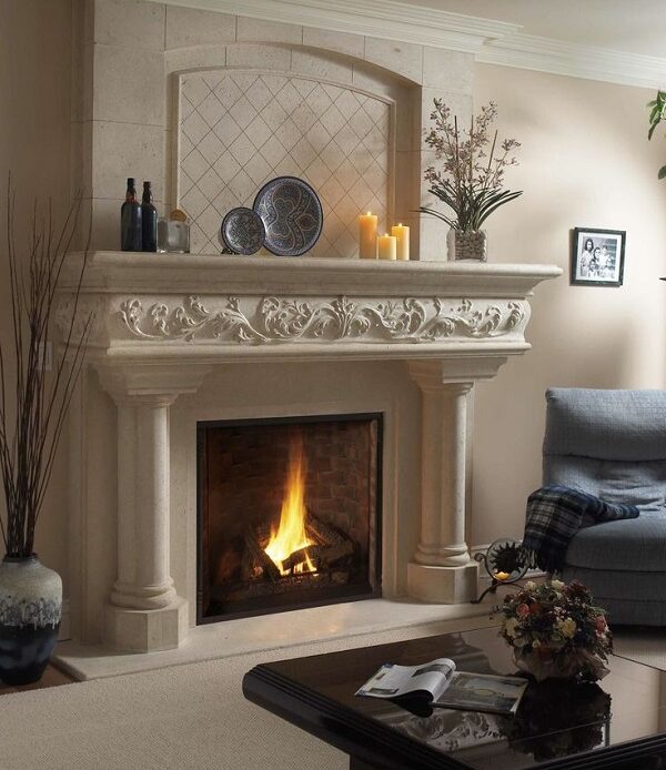atylish-fireplace-mantel-decor-candles-flowers-elegant-living-room-interior-design