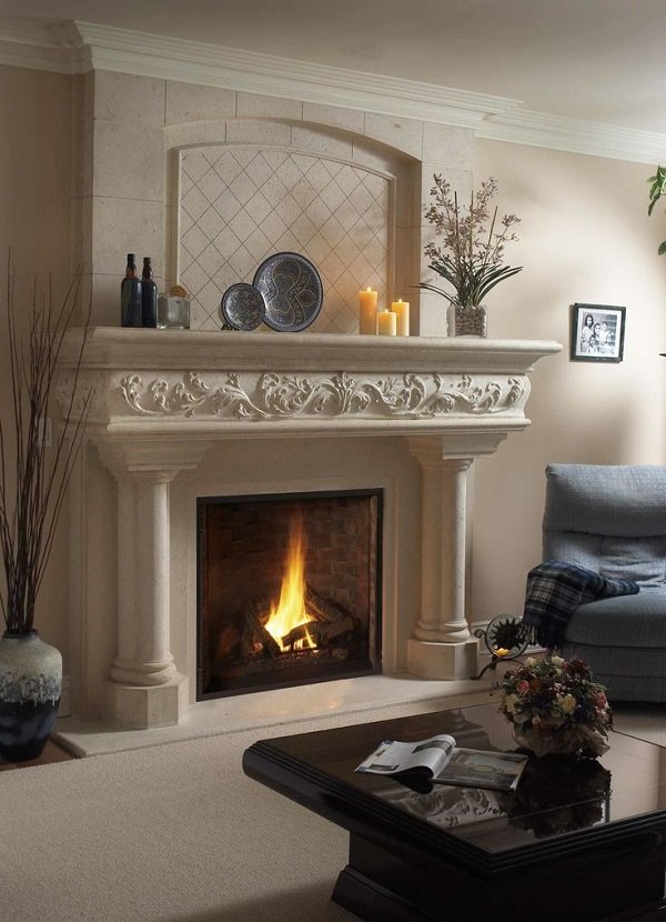 Modern Mantel Decor Ideas A Touch Of Elegance And Style   Atylish Fireplace Mantel Decor Candles Flowers Elegant Living Room Interior Design 