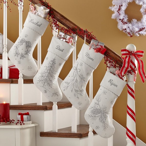 awesome white red decoration ideas personalized stockings 