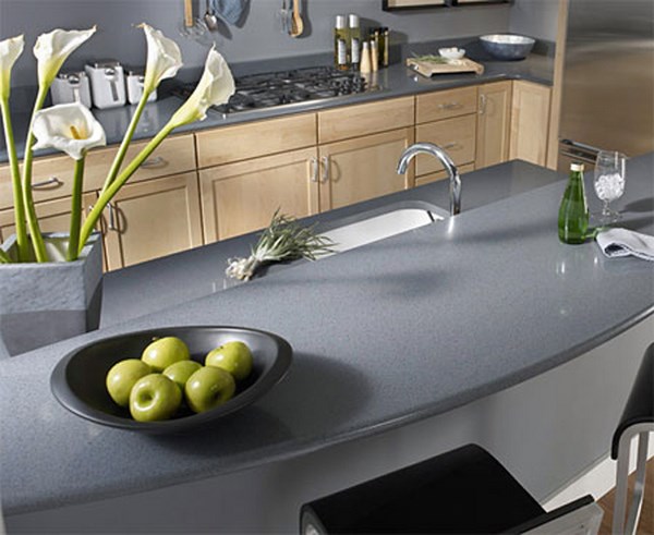 What are suitable cabinet colors for grey granite countertops?