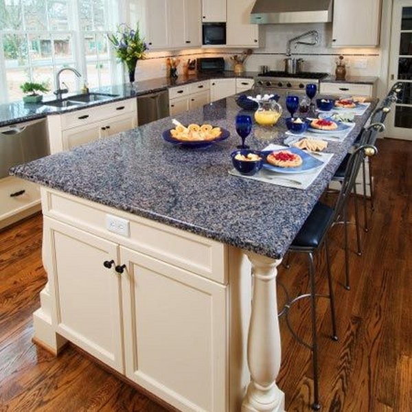 beautiful-kitchen-countertops-blue-granite-countertop-ideas-white-kitchen-island