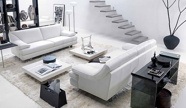 black and white design ideas white sofa set 