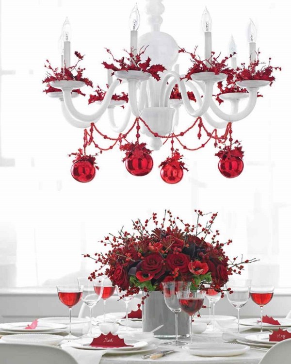 christmas table ideas flower centerpiece beautiful decoration