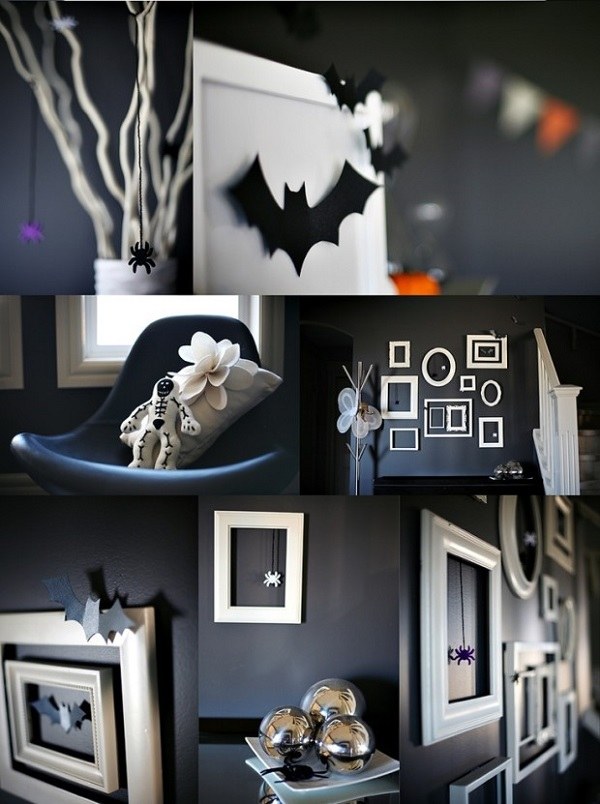 classy minimalist decor frames bats