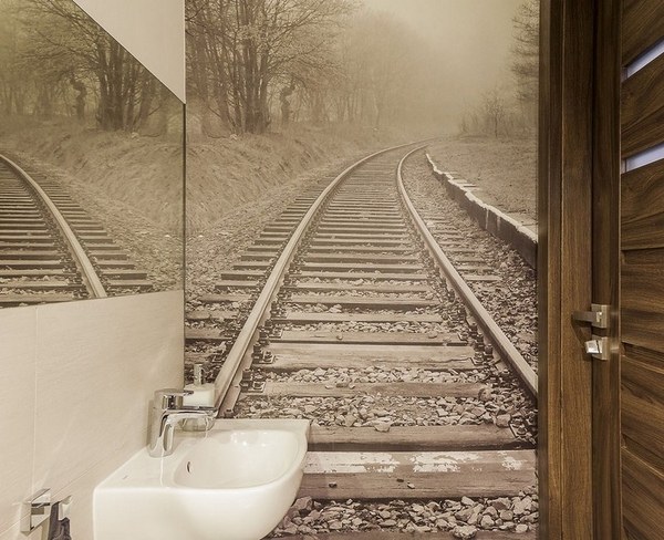cool bathroom ideas small bathroom decoration ideas photo wallpaper train line