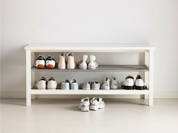 corridor design shoe storage ideas shoe rack bench white