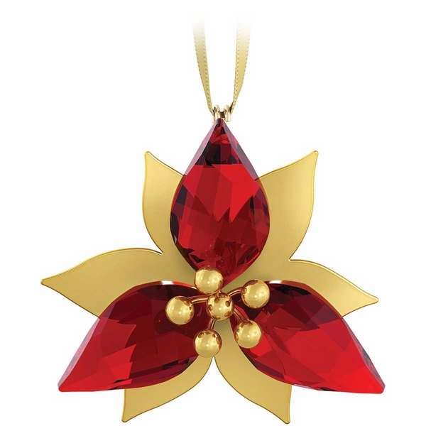 crystal-Christmas-ornaments poinsettia christmas-gifts ideas