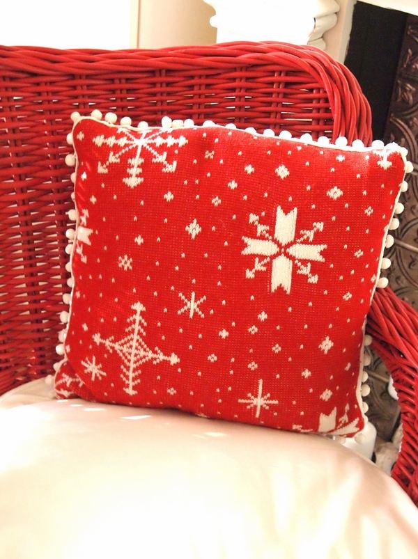 diy sweater pillow DIY Christmas pillows ideas christmas decoration