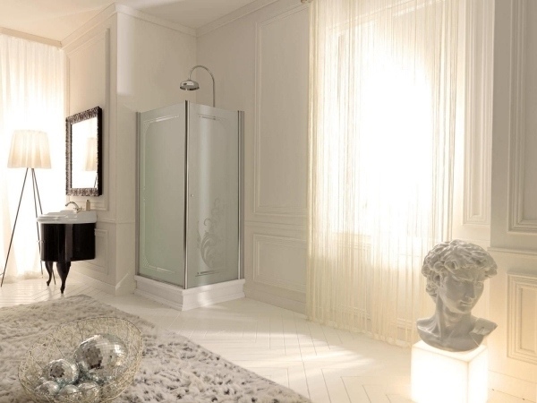 elegant bathroom design neutral colors corner shower