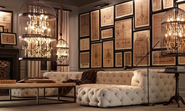exclusive tufted sofa wall decoration 