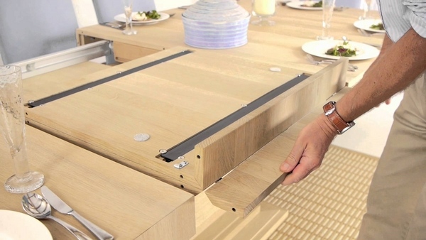extending table wood modern dining furniture ideas 