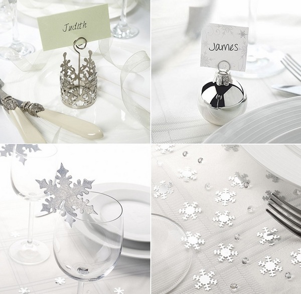 fantastic decor ideas silver accents place cards 