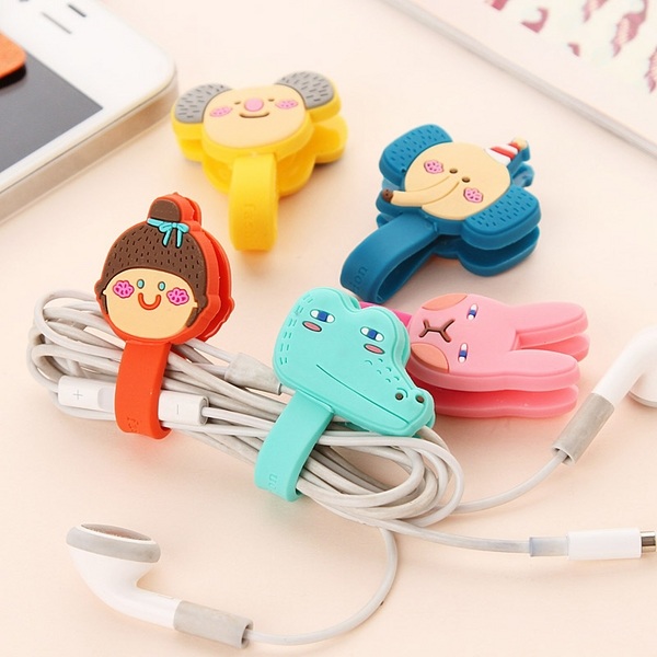 fun cord keepers cartoon characters headphones cord ideas