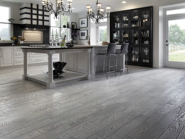 Grey Hardwood Floors How To Combine, Gray Hardwood Floors In Kitchen