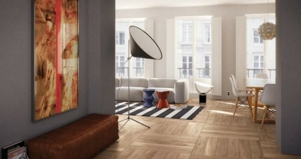 hardqood floors parquet floor modern living room design striped carped
