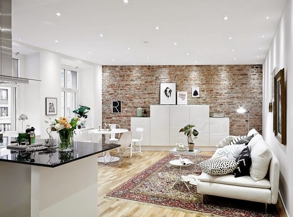 living-room-wall-decoration-brick-wall-white-furniture-scandinavian-design