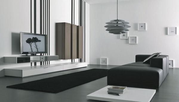 minimaliste living room sofa carpet wall color