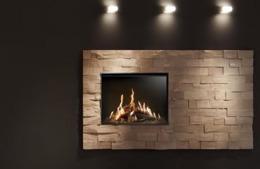modern-fireplace-design-ideas-black-accent-wall-stone-surroundings