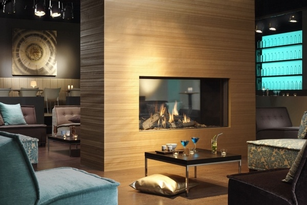 modern fireplace living room 