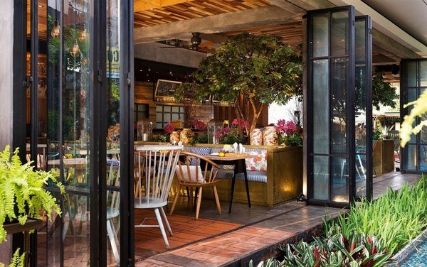 modern decor ideas Lemongrass Indonesia indoor outdoor transition