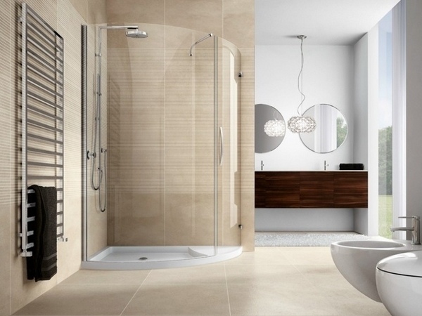 modern walk in shower ideas corner glass shower elegant bathroom design 