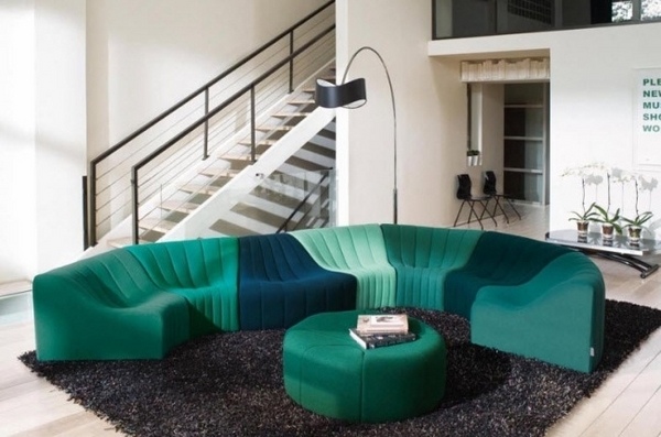 modular sofa design ideas green ottoman contemporary living room furniture ideas