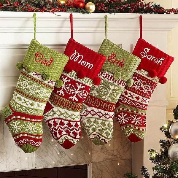 personalized crocheted stockings 