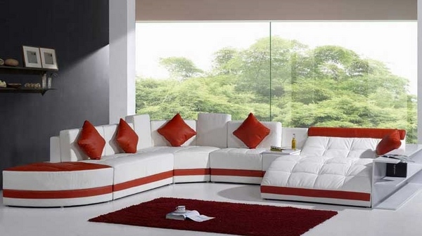 red white leather sofa sectional sofa ideas living room 