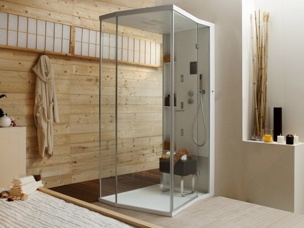 rustic bathroom ideas multifunctional shower cabin design