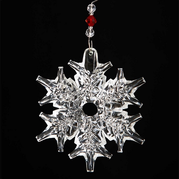 snowflake crystal christmas ornament glamorous tree ornaments
