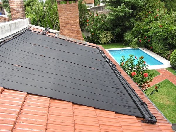 installing solar pool heater on roof