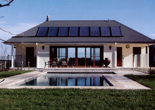 solar pool heating ideas roof panels