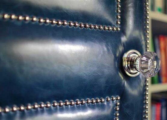 soundproof-door-ideas-blue-leather-upholstery-interior-door-ideas