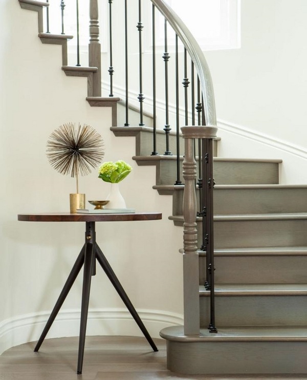 stair railing ideas wood metal design interior staircase design