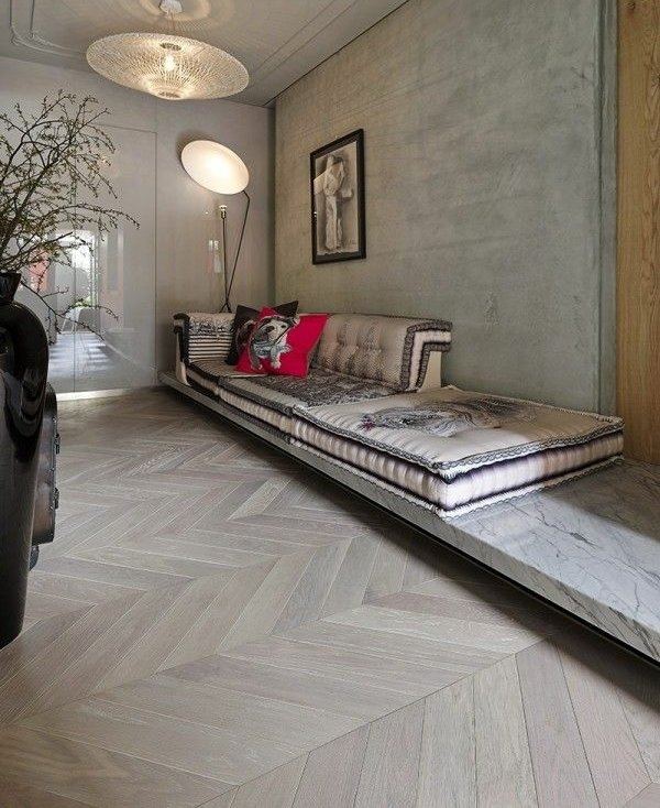stylish home wood floor low sofa