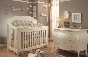 stylish-neutral-color-nursery-ideas-gray-walls-white-furniture