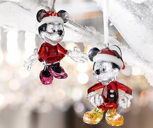 unique crystal ornaments ideas Mickey Minnie Mouse
