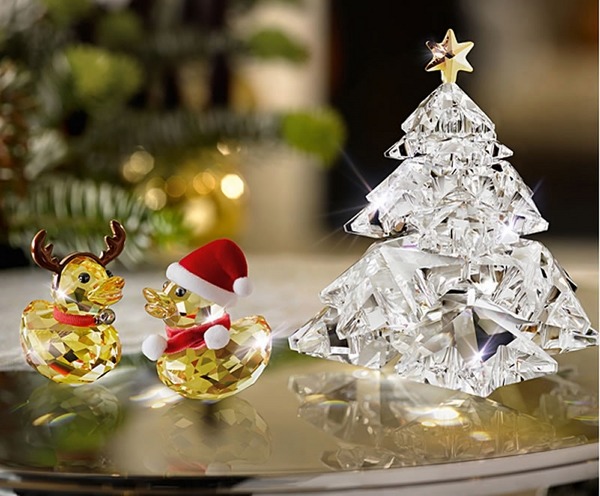 unique glamorous crystal Christmas-ornaments ideas
