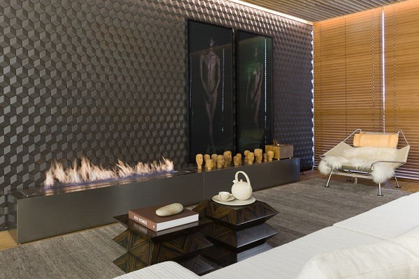 ventless fireplace design ideas contemporary living room interior design