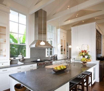 white-kitchen-cabinets-dark-grey-countertop-contemporary-kitchen-ideas