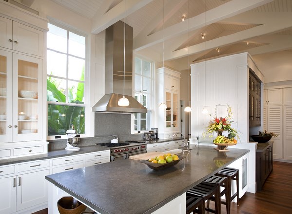 white cabinets dark countertop contemporary ideas